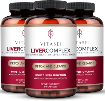 Liver Cleanse Detox & Repair, Liver Complex W/Milk Thistle Extract, Garcinia, Curcumin C3, Bioperine, Support Herbal Supplement, Detox Formula for Women & Men, 60 Capsule (Pack of 3)