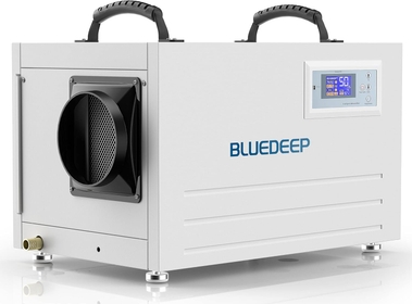 Basement/Crawl Space Dehumidifier,145 Pints (Saturation) 70 Pints Auto Defrost Commercial Dehumidifier with Drain Hose for Water Damage Storage,5 Years Warranty