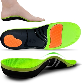 Heavy Duty Support Pain Relief Orthotics - 220+ lbs Plantar Fasciitis High Arch Support Insoles for Men Women, Flat Feet Orthotic Insert, Work Boot Shoe Insole, Absorb Shock with Every Step