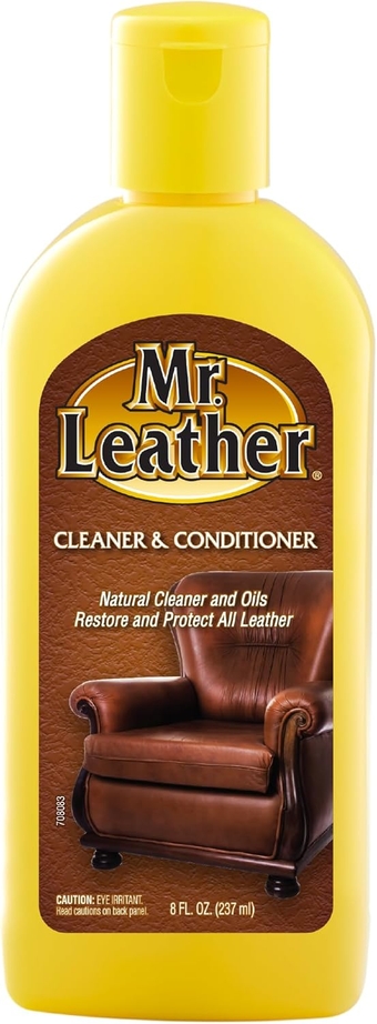 Cleaner and Conditioner – Enriched Leather Conditioner – Leather Protector Liquid to Shine & Protect – Leather Cleaner for Car Interior, Furniture & More (8 oz)