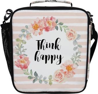 Lunch Bag Floral Small Flowers Watercolor Vintage Spring Summer Happy Meal Prep Food Tote Thermal Insulation Cooler Bag Sling Shoulder Bag Bento Box Holder Bag