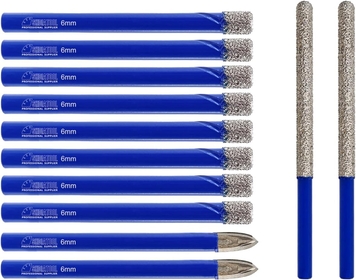 Diamond Drill Bits Tile, Porcelain Core Hole Saws for Ceramic Marble and Mortar Raking Bit 7.2MMx 74MM Mortar Router