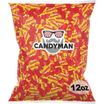 12 Ounce Bundle of Starbursts Candy Bulk, Fruit Flavored Snacks Variety Pack for Adults of Assorted Candy Mix for Gift Baskets or Care Package
