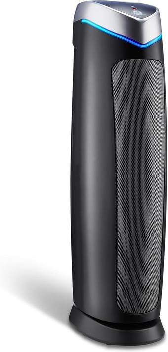 Germ Guardian Air Purifier with HEPA 13 Pet Filter, Removes 99.97% of Pollutants, Covers Large Room up to 915 Sq. Foot in 1 Hr, UV-C Light Helps Reduce Germs, Zero Ozone Verified, 28", Gray, AC5250PT
