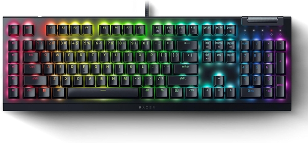 BlackWidow V4 X - Mechanical Gaming Keyboard: Green Switches Tactile & Clicky - 6 Dedicated Macro Keys - Chroma RGB - Doubleshot ABS Keycaps - Media Controls - Sound Dampening & Stabilizers