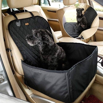 Pet Dog Booster Seat Car Seat, Dog Front Car Seat Covers for Small & Medium Dogs Pets, Portable Waterproof Collapsible Dog Car Carrier Pet Bucket Seat Cover Protector for SUV Van