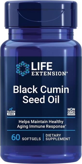 Black Cumin Seed Oil 500 mg – Immune Support & Healthy Inflammatory Response – Non-GMO – Gluten-Free – 60 Softgels
