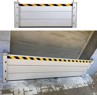 Flood Barriers for Home/Garage Door, Heavy Duty Reusable Detachable Water Barrier Shield Water Prevention System, Aluminum Unit Module Design Temporary Dams (Size : L 14ft(427cm))