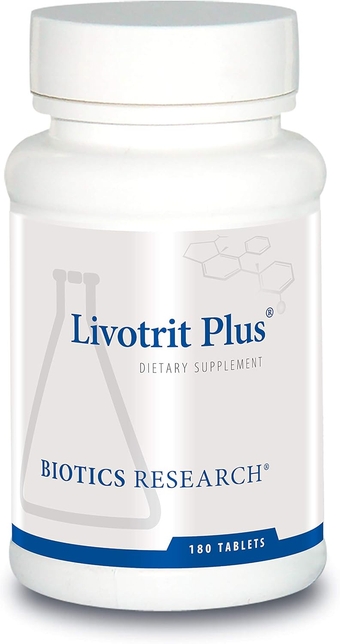 Research Livotrit Plus Liver Cleanse and Detox Support Supplement Natural Non GMO Herbal Blend with Milk Thistle 180 Tablet