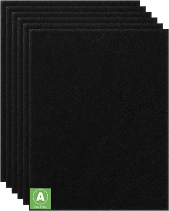 HRF-A300 Pre Filter A Replacement for Honeywell HEPA Air Purifier HPA300 Series, 6 Pack Precut Activated Carbon Pre Filter Compatible with Honeywell Air Purifier Prefilter A