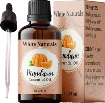 Mandarin Essential Oil, Aromatherapy Oil for Diffusers, 100% Pure, Natural, Undiluted, Therapeutic Grade Oil, Radiant Skin, Healthy Hair and Scalp, Exotic and citrusy Aroma