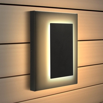 Wall Light Fixture for House. Porch, Patio, or Any Room; Outdoor or Indoor. Black Modern LED Wall Sconce. Warm White 3000k. Waterproof IP65. AC 5W Hardwired. Durable Metal.