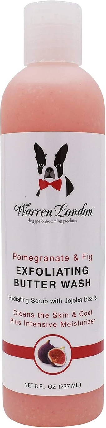 Exfoliating Butter Wash - Premium Conditioning Dog Shampoo - Pomegranate & Fig - 8 Oz