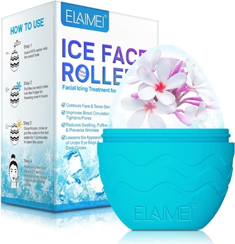 Ice Roller for Face, Eyes and Neck, Tighten Skin, De-Puff Eye Bags, Brighten Skin and Enhance Natural Face Glow, Skincare Gift for Women