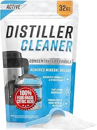 Distiller Descaler Citric Acid Cleaner - 2 Lb Bulk Citric Acid Powder for Cleaning Water Distillers, Pure Citrus Acid Crys...