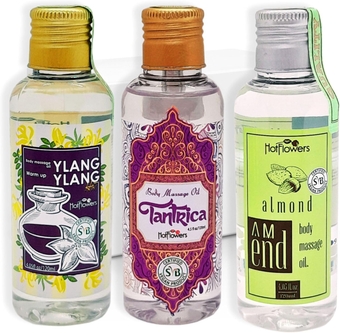 Body Sensual Massage Oil Set for Moisturizer and Nourish The Skin – Women and Couples (Set)