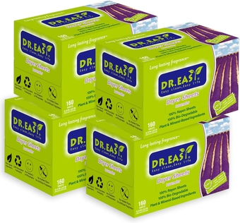 Dr.Easy Dryer Sheets Lavender Plant Based all ingredients for Sensitive Skin 640 Ct 100% Rayon Fabric Softener sheet for laundry No Dyes Reduce Static & Wrinkles Soften Clothes Help Repel Pet Hair