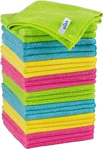 Microfiber Cleaning Cloth, Pack of 24, Size:12.6" x 12.6"