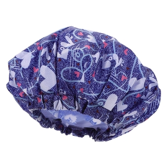 1pc Men's Shower Cap Men Bandana Printing Hat Hair Care Caps Makeup Headband Waterproof Shower Caps Mens Hats Fitted Child Shower Cap Scrub Double Layer Bath Products Tomorrow Man