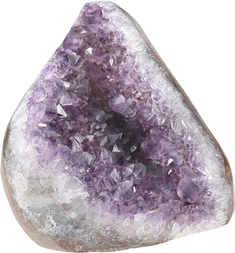 Natural Amethyst Cluster Stone Raw Geode Quartz Mineral Specimen for Home Decoration, Crystal Collection, Irregular Shape, 0.44-0.66 lb