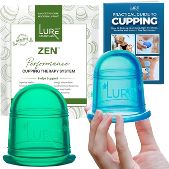 Zen Cupping Therapy Set Cupping Kit for Massage Therapy - Silicone Cups - Massage Cups Cupping for Cellulite – Lymphatic Drainage Massage - Fascia (2 Cups)