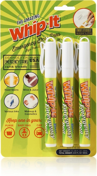 Whip-It Emergency Stain Removing Pens (3 PACK)