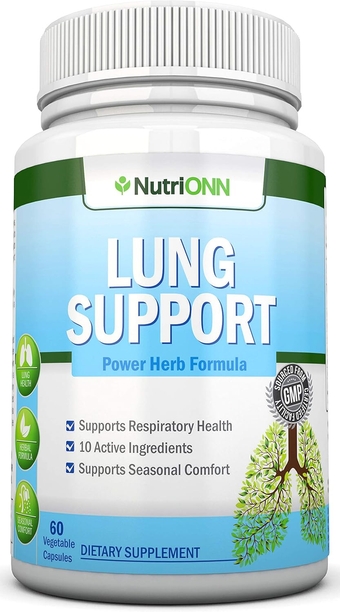 Lung Cleanse - Powerful Lung Detox Program - 100% Vegetable Based - Great for Smokers - Supports Respiratory Health - Helps Reduce The Production of Mucus - Promotes Comfortable Breathing