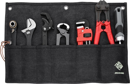 Tool Roll Tool Pouch, 6 Pocket Tool Storage Bag, Storage for Hand Tools, Gardening Tools, and Woodworking Tools.