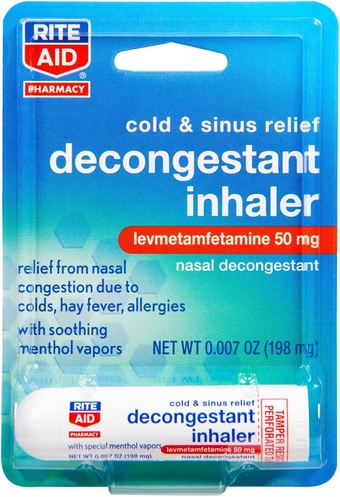Nasal Decongestant Inhaler - 0.007 oz | Nasal Congestion Relief | Nasal Spray for Allergy, Cold, & Sinus | Adult & Kids Allergy Medicine & Allergy Relief | Sinus Steamer Allergy Medication
