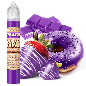 Purple Oil Based Food Coloring for Chocolate - Oil Food Coloring for Cake Decorating, Baking, Cookie, Doughnut, Candy Food Dye - 1.05 fl oz