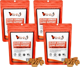 Lung Cleanse Respiratory Immune Support Supplement,25+Key Ingredient Lung Health Detox for Breathing, Asthma, Seasonal Allergy Tablet(60 Day)