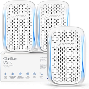 - DSTx 2.0 Portable Air Purifier (3 Pack) - Plug In Air Ionizer HEPA Air Filter, Mini Personal Air Purifiers For, Bedroom and Pets Helps With Dust, Smoke, Airborne Dust and Odors