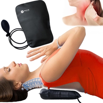 Cervical Neck Traction Device Inflatable Neck Stretcher for Neck Support & Neck Pain Relief, Neck and Shoulder Relaxer, Neck Curve Restorer,  Neck Vitalizer™