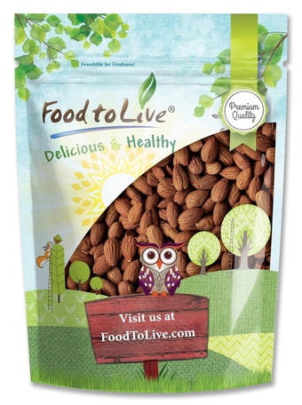 Dry Roasted California Almonds, 2 Pounds – Oven Roasted Whole Nuts, Unsalted, No Oil Added, Vegan, Kosher, Bulk. Good Source of Protein and Vitamin E. Great Ke-Friendly Snack, Made in USA