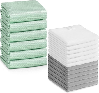 Easy Clean Nanoscale Cleaning Cloth,Fish Scale Microfiber Window & Glass Cleaning Cloth, Streak Free Mirrors Cars Stainless Steel,Lint Free Dish Cloth Polishing Towel, All-Purpose Home cleaning set