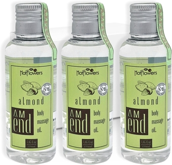 Body Sensual Massage Oil Set for Moisturizer and Nourish The Skin – Women and Couples (Almond)