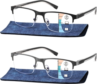 Bifocal Reading Glasses Men No Line Progressive Multi Focus Transition Multifocal Readers Wide Multifocus Eyeglasses