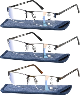 Bifocal Reading Glasses Men No Line Progressive Multi Focus Transition Multifocal Readers Wide Multifocus Eyeglasses