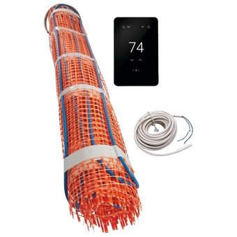 TapeMat Electric Under Floor Heating Kit with ConnectPlus Smart Thermostat, 2.0' x 25.0' (50 Sq. Ft.), 120V (12002525-KIT-CPWiFi)