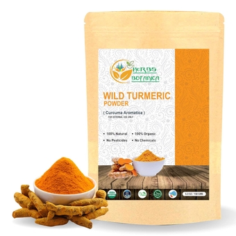 Wild Turmeric Powder For Face Reduces Acne, Face Mask, Dark Spots, Exfoliator| Amba Haldi Powder | Kasturi Manjal | Kasturi Turmeric150 Gms / 5.30 oz