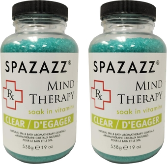 Spazazz Aromatherapy Spa and Bath Crystals - Mind Therapy 19oz (2 Pack)