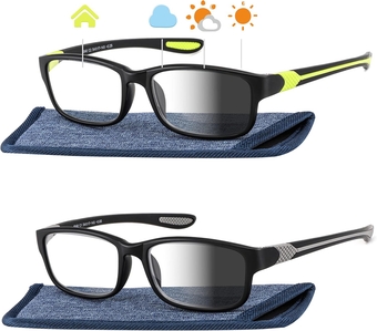 Photochromic Reading Glasses Men Xl Wide Sport Tinted Transition Sun Readers Blue Light Designer Presbyopic Eyeglass