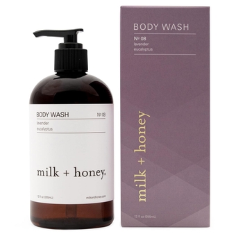 Gentle Body Wash, No. 08, with Lavender, and Eucalyptus, Body Wash for Women and Men, 12 Oz