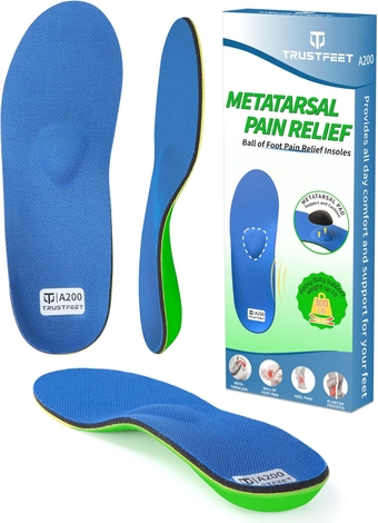 Heavy Duty Support Metatarsal Pain Relief Insoles for Metatarsalgia,Morton's Neuroma,Ball of Foot Pain Relief,Plantar Fasciitis,Arch Support Orthotics Shoe Inserts for Man Women-K