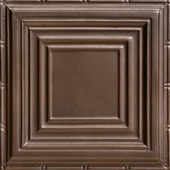 SKPC505 Williamsburg Stamped Metal Lay-in Tin Ceiling Tile (Covers/ 48 sq. ft.), Bronze, Pack of 12