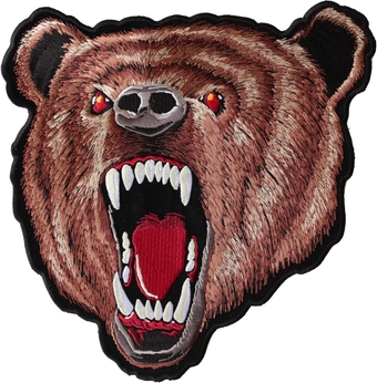 Bear Patch, Large Animal Patches for Jackets