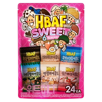 [Official Gilim ] Almond Sweet Mini Pack New 6 Flavors 24ea - Tiramisu 10g | Black Sugar Milk Tea 10g | Cookie & Cream 10g | Jeju Matcha 10g | Carrot Cake 10g | Inseolmi 10g